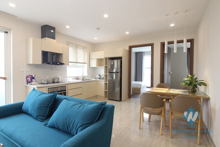 Nice high floor two bedrooms apartment for rent in L3 building, Ciputra urban, Tay Ho, Ha Noi